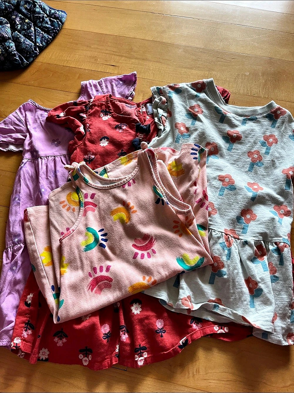 Cat & Jack Girls Floral Dress Lot Size 4T